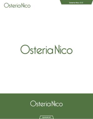 queuecat (queuecat)さんのカフェ「Osteria　NICO」のロゴへの提案