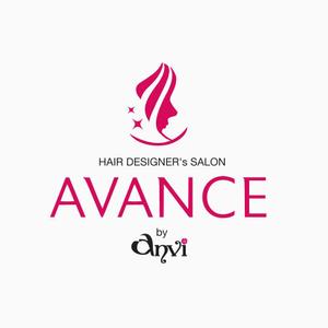 plus X (april48)さんの「HAIR DESIGNER's SALON  AVANCE  by  anvi」のロゴ作成への提案