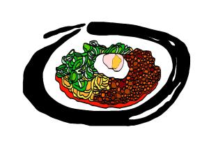 Yoshino New York (skylove0328)さんの汁なし担々麺の手書き風イラストへの提案