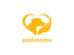 ぽんぽん (haruka0115322)さんのドッグフード・ペット事業の会社　podunamu のロゴへの提案
