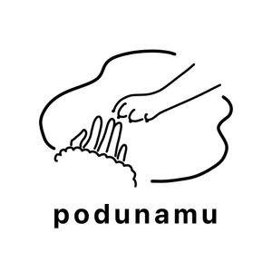 いなほ (inahoillust)さんのドッグフード・ペット事業の会社　podunamu のロゴへの提案
