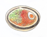 kaikonomayu (kaikonomayu)さんの汁なし担々麺の手書き風イラストへの提案
