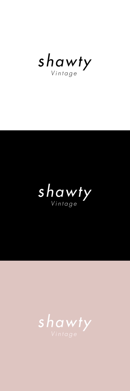 aac (gaijinn4)さんのアパレルブランド「shawty」のロゴへの提案