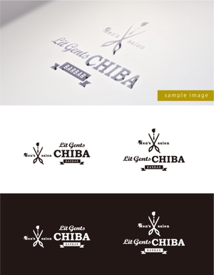 smoke-smoke (smoke-smoke)さんの美容室、barber 『Lit Gents CHIBA』のロゴへの提案