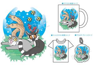 イラストレーター「コニ」 (cony0907)さんの水族館、動物園で販売する商品の生き物のデザイン依頼への提案