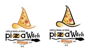 Kang Won-jun (laphrodite1223)さんの本格派ピザ店「PIZZA WITCH」のロゴへの提案