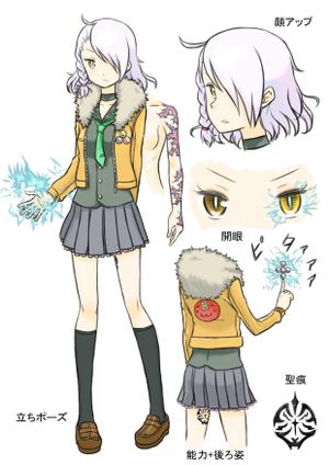 ひぐま屋　とくだ (monokuro333)さんの【急募】能力バトルゲームのメインキャラクター制作！アニメ調で、魅力のある女性キャラを！への提案