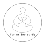eye (eye_mine)さんの自社ブランド製品の「環境、成分、品質」を保証するマーク「for us for earth」のロゴ作成への提案