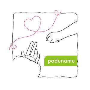48デザイン (wooddog)さんのドッグフード・ペット事業の会社　podunamu のロゴへの提案