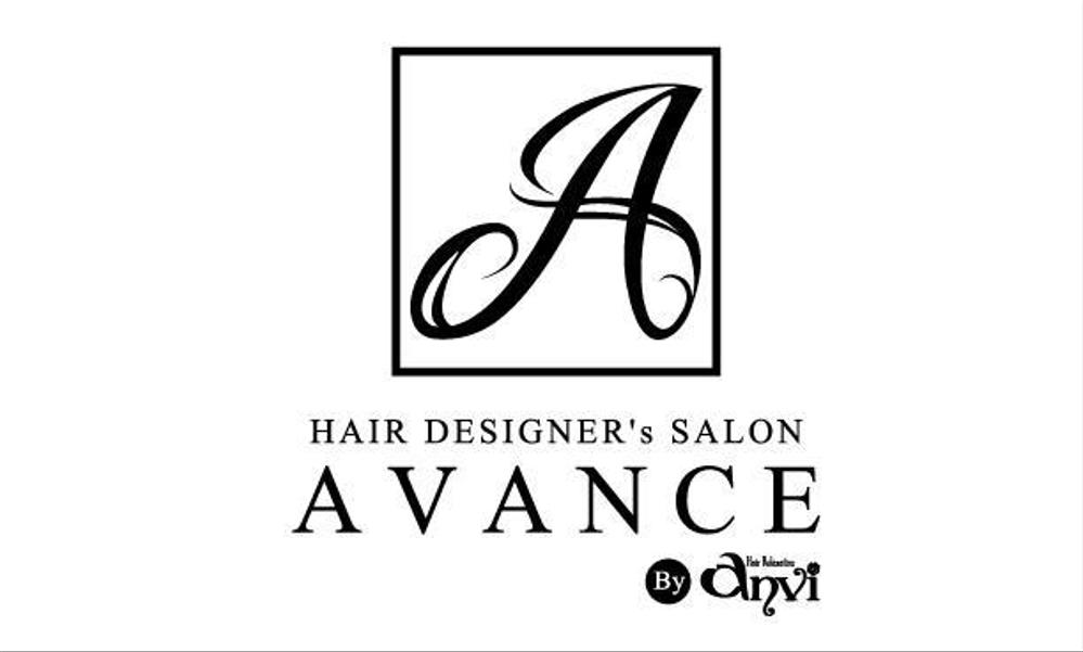 「HAIR DESIGNER's SALON  AVANCE  by  anvi」のロゴ作成