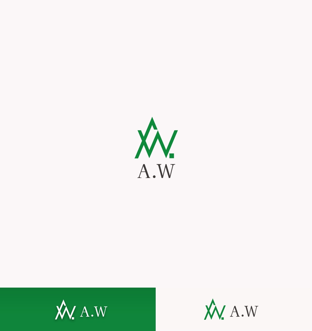 金融の「A.W株式会社」のロゴ（エーダヴリュー）