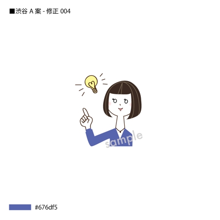 nakagami (nakagami3)さんの東京都渋谷の地域情報ブログ執筆者（女性）のキャラクターデザインへの提案
