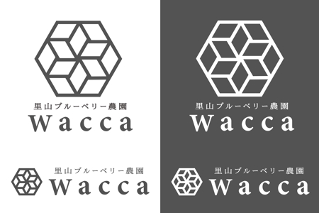 iii (iii_rn)さんの里山にある農園カフェ「Wacca」のロゴへの提案