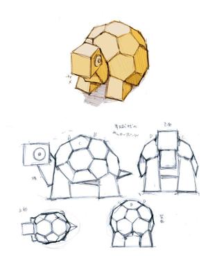 道産子　そら ()さんの【デザイン案】ダンボールで作る動物のアイデアスケッチへの提案
