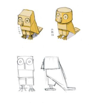 道産子　そら ()さんの【デザイン案】ダンボールで作る動物のアイデアスケッチへの提案