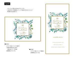 twin moon design (twinmoon)さんのブライダルペーパーアイテムデザイン制作への提案