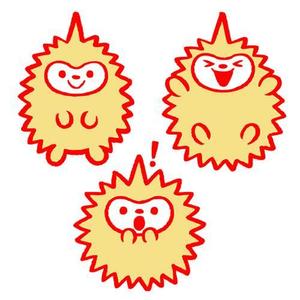 aya (aya_oc)さんの企業マスコットキャラクター「ハリネズミ」のデザインへの提案