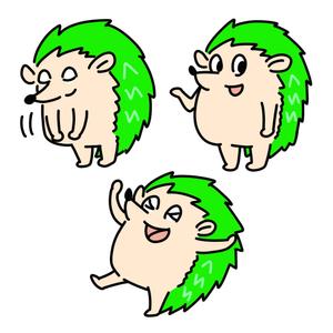 めめんともり (unkomori316)さんの企業マスコットキャラクター「ハリネズミ」のデザインへの提案
