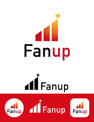 99R+design. (lapislazuli_99)さんの健康グッズ「Fanup」ブランドのロゴ作成への提案