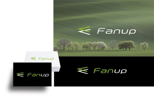 arc design (kanmai)さんの健康グッズ「Fanup」ブランドのロゴ作成への提案
