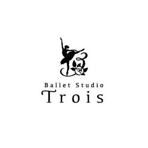 nocco_555 (nocco_555)さんのクラシックバレエ  スタジオ「Ballet Studio Trois」のロゴへの提案