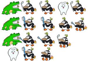 お絵描きカーネル (colonel-design-offic)さんの歯科医院のこども向けキャラクターへの提案