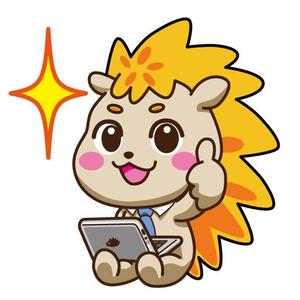 てんざる (tenzaru)さんの企業マスコットキャラクター「ハリネズミ」のデザインへの提案
