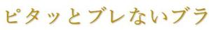 さんのブラジャー「ピタッとブレないブラ」のロゴへの提案