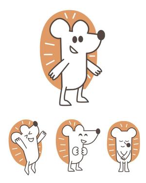  Iokuukan (ioroomg)さんの企業マスコットキャラクター「ハリネズミ」のデザインへの提案