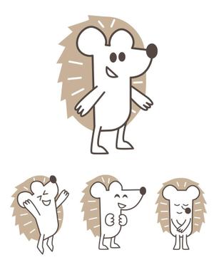  Iokuukan (ioroomg)さんの企業マスコットキャラクター「ハリネズミ」のデザインへの提案