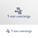biton (t8o3b1i)さんのコンシェルジュサービス「５ star concierge」のロゴへの提案