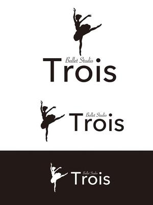 田中　威 (dd51)さんのクラシックバレエ  スタジオ「Ballet Studio Trois」のロゴへの提案