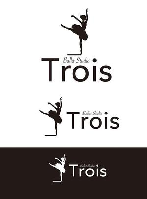 田中　威 (dd51)さんのクラシックバレエ  スタジオ「Ballet Studio Trois」のロゴへの提案
