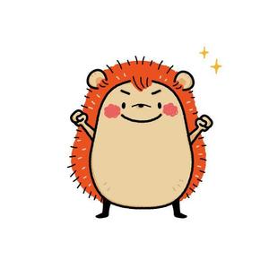 ナラウ (narau03)さんの企業マスコットキャラクター「ハリネズミ」のデザインへの提案