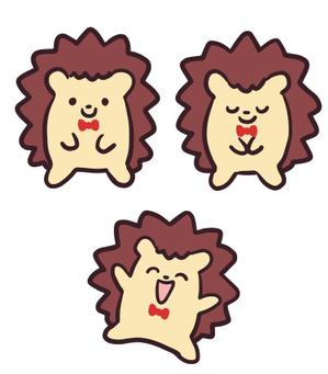 かたばみ壮治 ()さんの企業マスコットキャラクター「ハリネズミ」のデザインへの提案