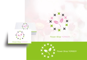 arc design (kanmai)さんの心を届ける花屋「Flower Shop YORISOY（よりそい）」のロゴ（商標登録予定なし）への提案