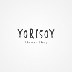 KR-design (kR-design)さんの心を届ける花屋「Flower Shop YORISOY（よりそい）」のロゴ（商標登録予定なし）への提案