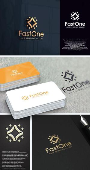 take5-design (take5-design)さんの【高報酬！】脱毛（エステ）サロン「fast one」のロゴへの提案