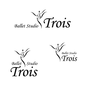 marukei (marukei)さんのクラシックバレエ  スタジオ「Ballet Studio Trois」のロゴへの提案