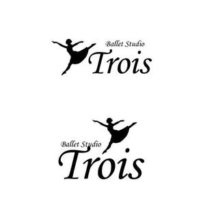 marukei (marukei)さんのクラシックバレエ  スタジオ「Ballet Studio Trois」のロゴへの提案