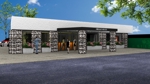 AMAZON (amazon)さんの給油所を事務所にリノベーションする為の建物外観デザインのパース制作への提案
