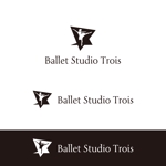 crawl (sumii430)さんのクラシックバレエ  スタジオ「Ballet Studio Trois」のロゴへの提案
