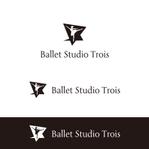 crawl (sumii430)さんのクラシックバレエ  スタジオ「Ballet Studio Trois」のロゴへの提案