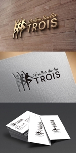 TYPOGRAPHIA (Typograph)さんのクラシックバレエ  スタジオ「Ballet Studio Trois」のロゴへの提案