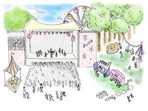 studio hnki ・azzumi・ (azzumi)さんの［絵コンテを作るコンペです］［1枚のみで応募できます♫］［子供達がイベントを楽しむ構図をお願い！］への提案