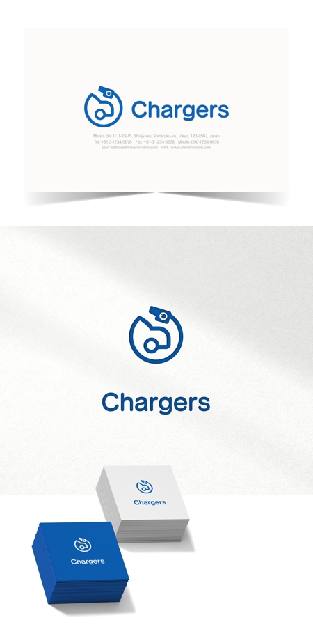 kino (labokino)さんの(丸紅エネブル)EV充電器設置サービス「Chargers」のロゴ作成への提案