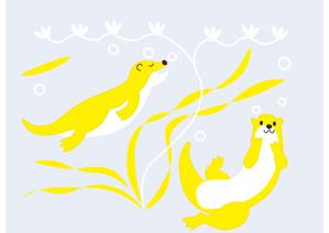 grandmama417 (hisako922)さんの水族館の生き物をモチーフとした昭和レトロ風イラストの募集への提案