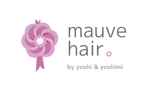 さんの「mauve hair by yoshi & yoshimi」のロゴ作成への提案