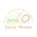ICHIKO (ichiko_color)さんのカフェ「Juicy Things ~Fried chicken & Slider House~」ロゴへの提案