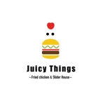 HARUKA (haruka_io)さんのカフェ「Juicy Things ~Fried chicken & Slider House~」ロゴへの提案